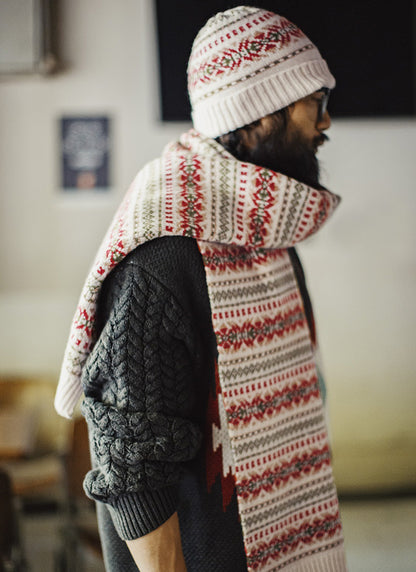 Retro Warm Soft Knitted Hat and Scarf