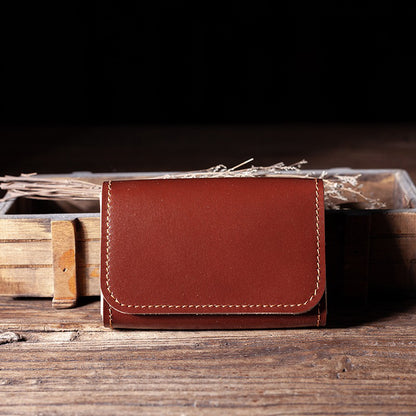 Retro Handmade Leather Card Holder