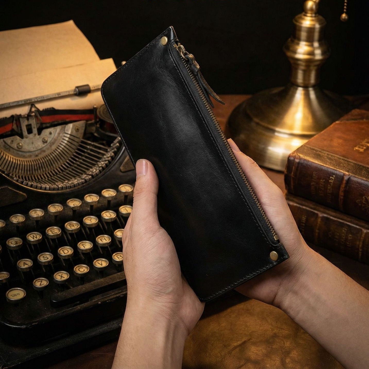 Retro Handmade Leather Card Wallets