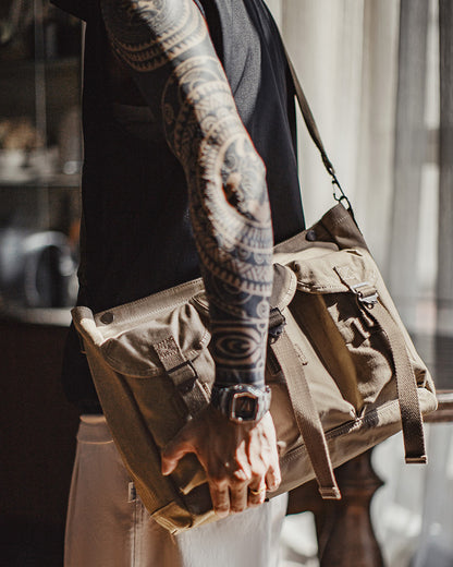 Retro Camouflage Tactical Crossbody Bag