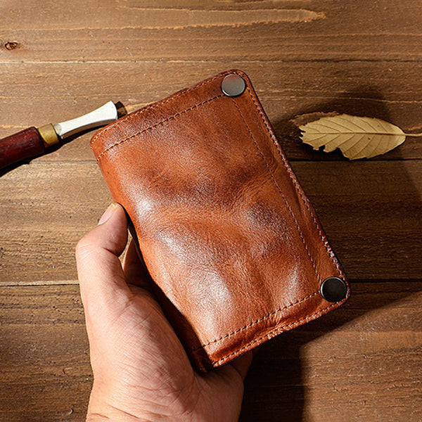 Retro Handmade Leather Wallet Multi-card Slots Wallet