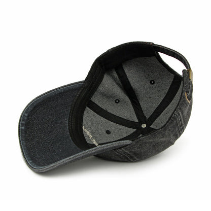 Retro Denim Flip Hat Beret Casual Cap Adjustable Hat