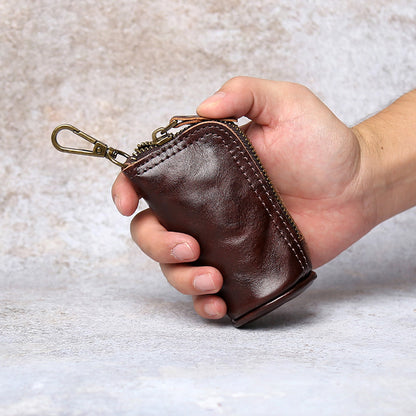 Retro Handmade Leather Key Bags Waist Bags