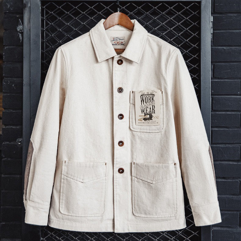 Retro Corduroy Patchwork Big Pocket Jacket