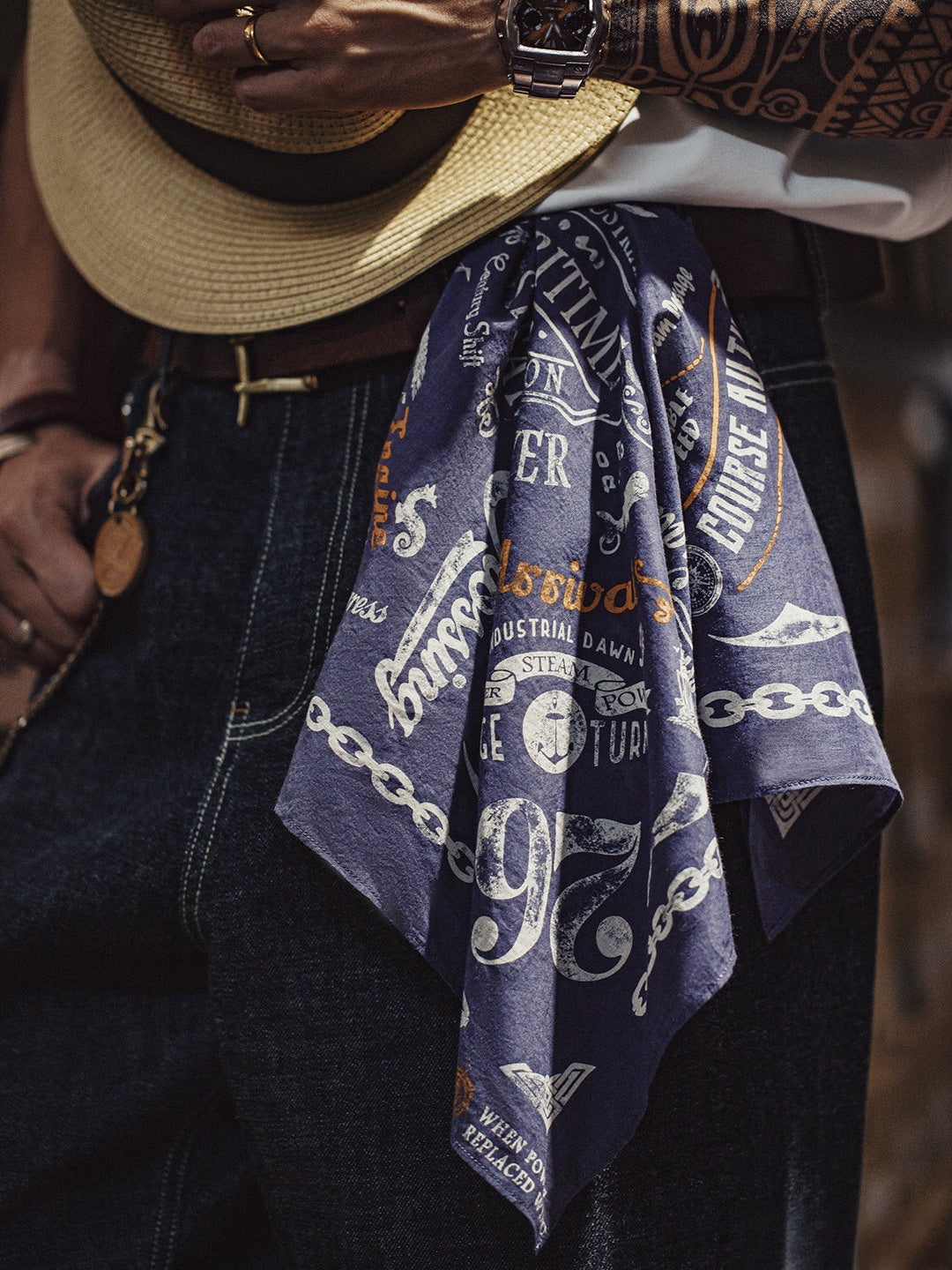 Retro Printed Square Scarf Accessories Cotton Handkerchief