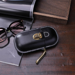 Retro Tanned Leather Glasses Case