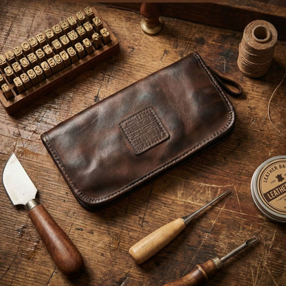 Retro Handmade Leather Wallet Multi-card Slots Wallet