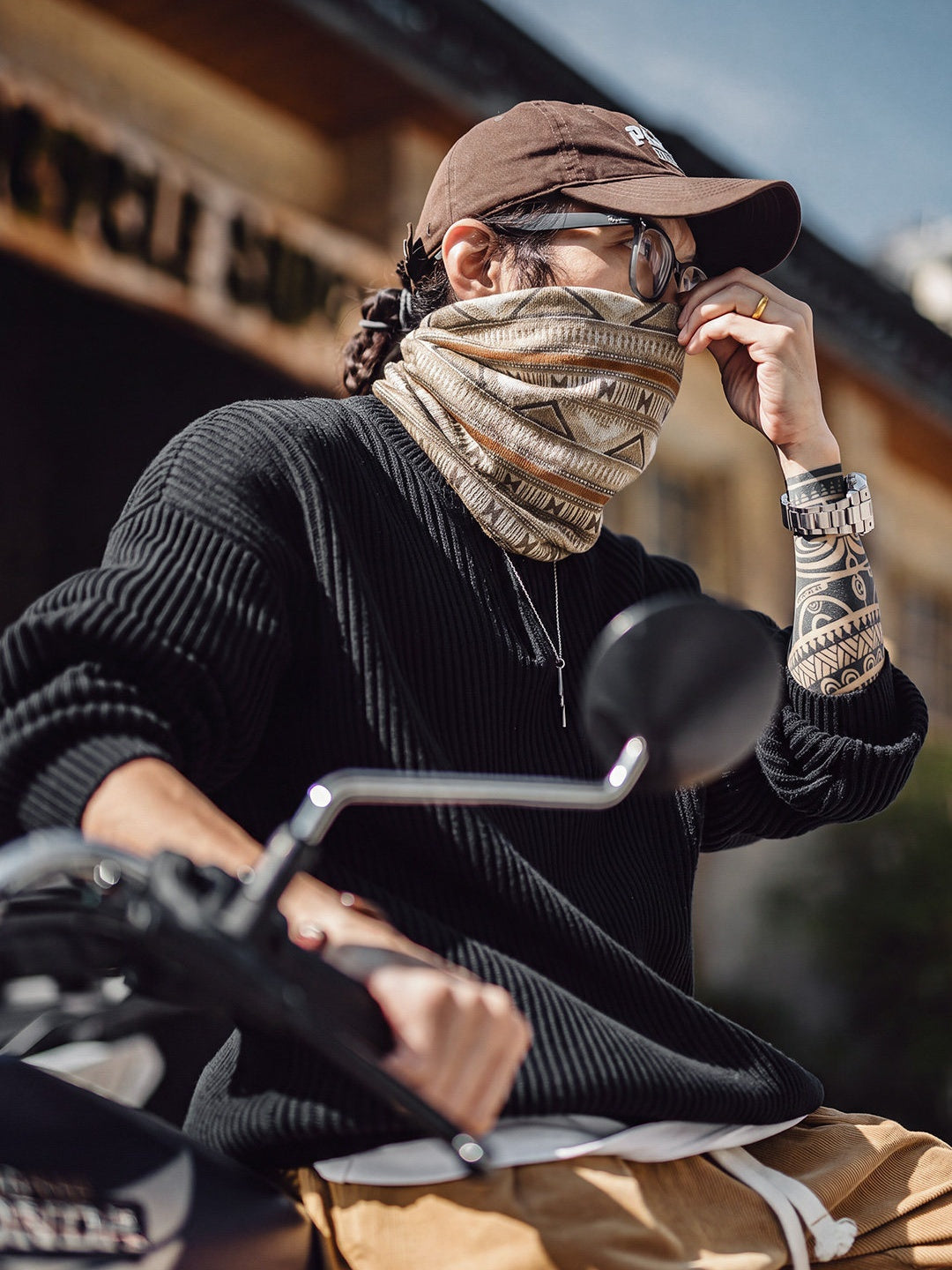 Retro Navajo Magic Bandana Scarf Hat Neck Guard Versatile Multifunctional Head Mask
