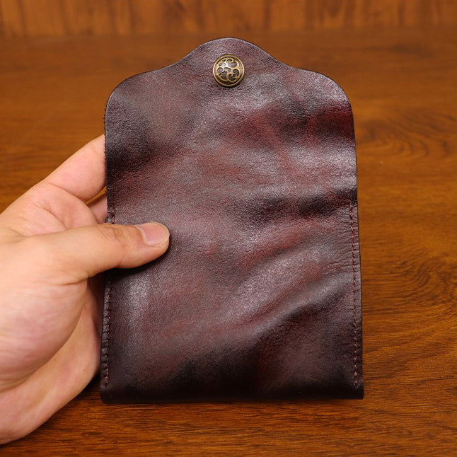 Retro Handmade Leather Card Wallet
