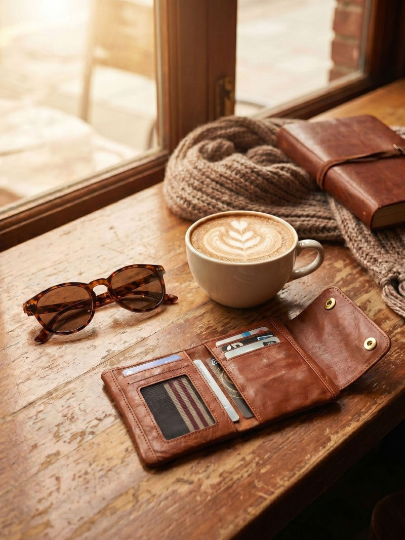 Retro Leather Handmade Short Wallets