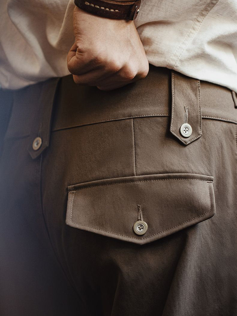 Retro P37 Classic Tactical Pants Multi-pocket Casual Pants