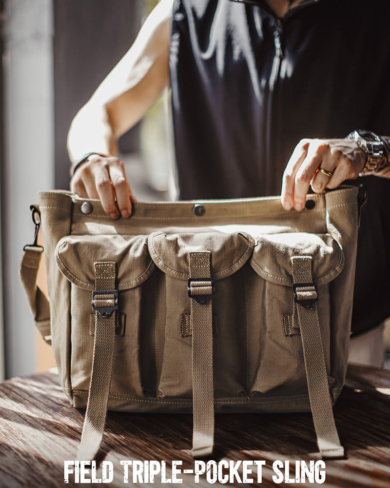 Retro Camouflage Tactical Crossbody Bag