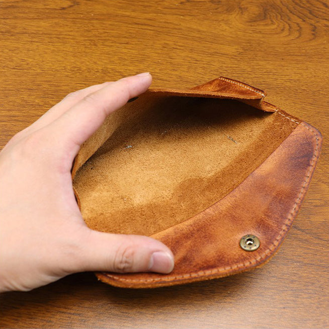 Retro Handmade Leather Long Wallet