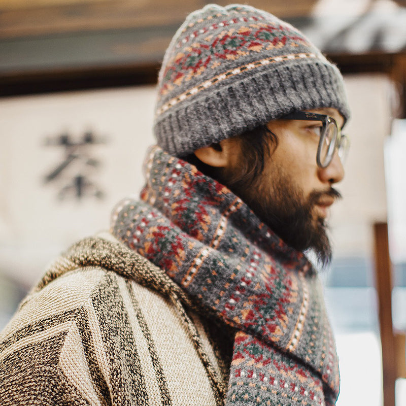 Retro Warm Soft Knitted Hat and Scarf