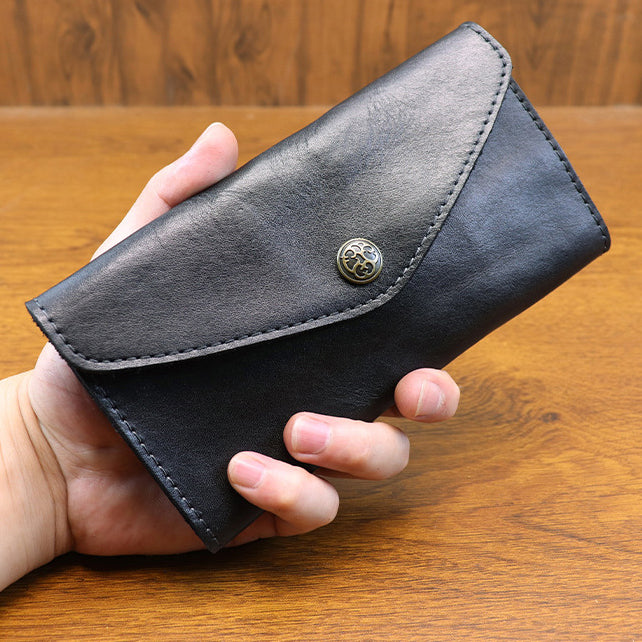 Retro Handmade Leather Long Wallet