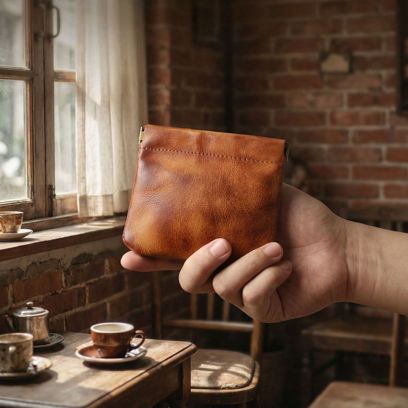 Retro Handmade Leather Card Wallets
