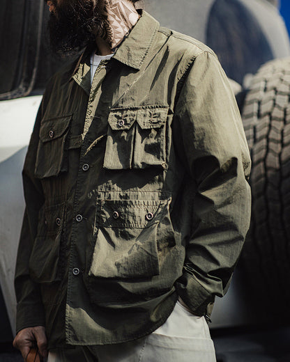 Retro Multi-pockets Explorer Work Shirt