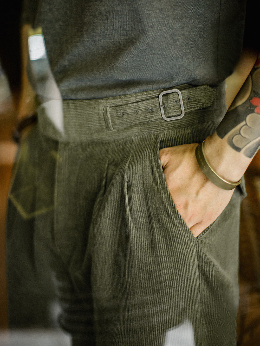 Retro Corduroy Gurkha Pants