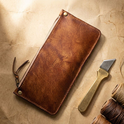 Retro Handmade Leather Card Wallets