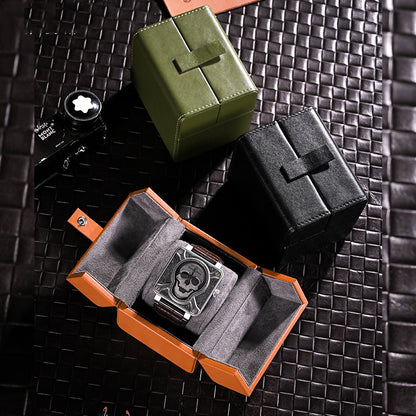 Retro Premium Leather Watch Organizer Box