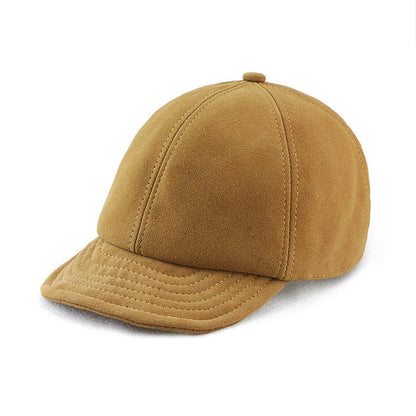 Retro Casual Leather Suede Sheepskin All-match Hats