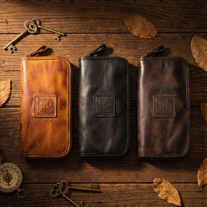 Retro Handmade Leather Wallet Multi-card Slots Wallet