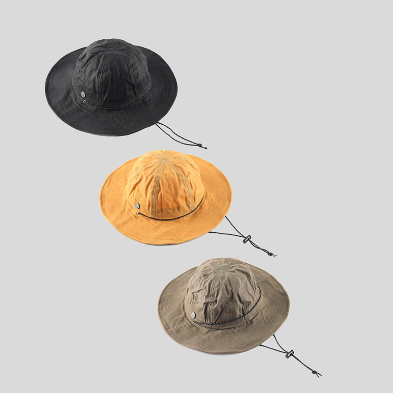 Retro Wax Cloth Fisherman Caps