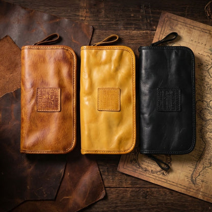 Retro Handmade Leather Wallet Multi-card Slots Wallet