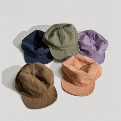 Retro Flip Hat Beret Casual Cap Adjustable Hat