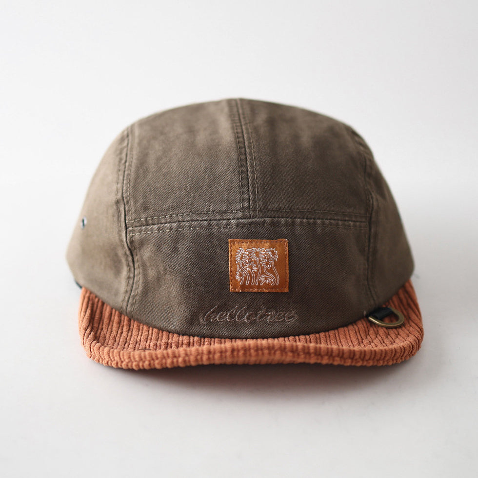 Corduroy Retro Flip Hat Beret Casual Cap Adjustable Hat
