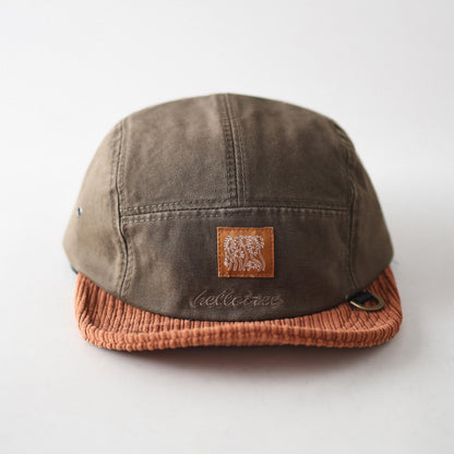 Corduroy Retro Flip Hat Beret Casual Cap Adjustable Hat