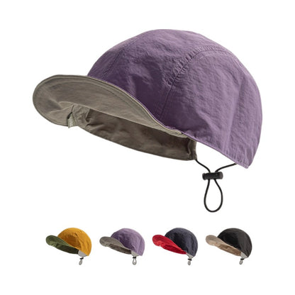 Retro Flip Hat Beret Casual Cap Adjustable Hat