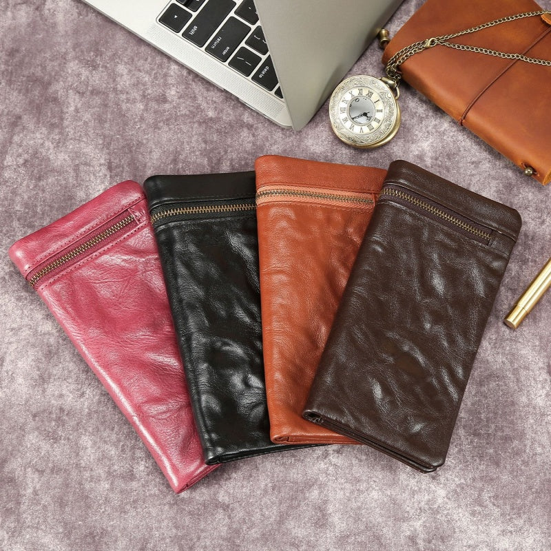 Retro Handmade Leather Wallet Multi-card Slots Wallet