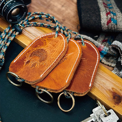 Retro Pull-out Handmade Leather Key Bag Accessories