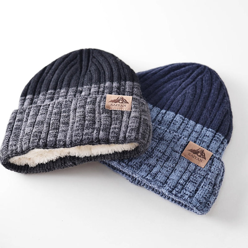 Retro Warm Fleece Knitted Hat