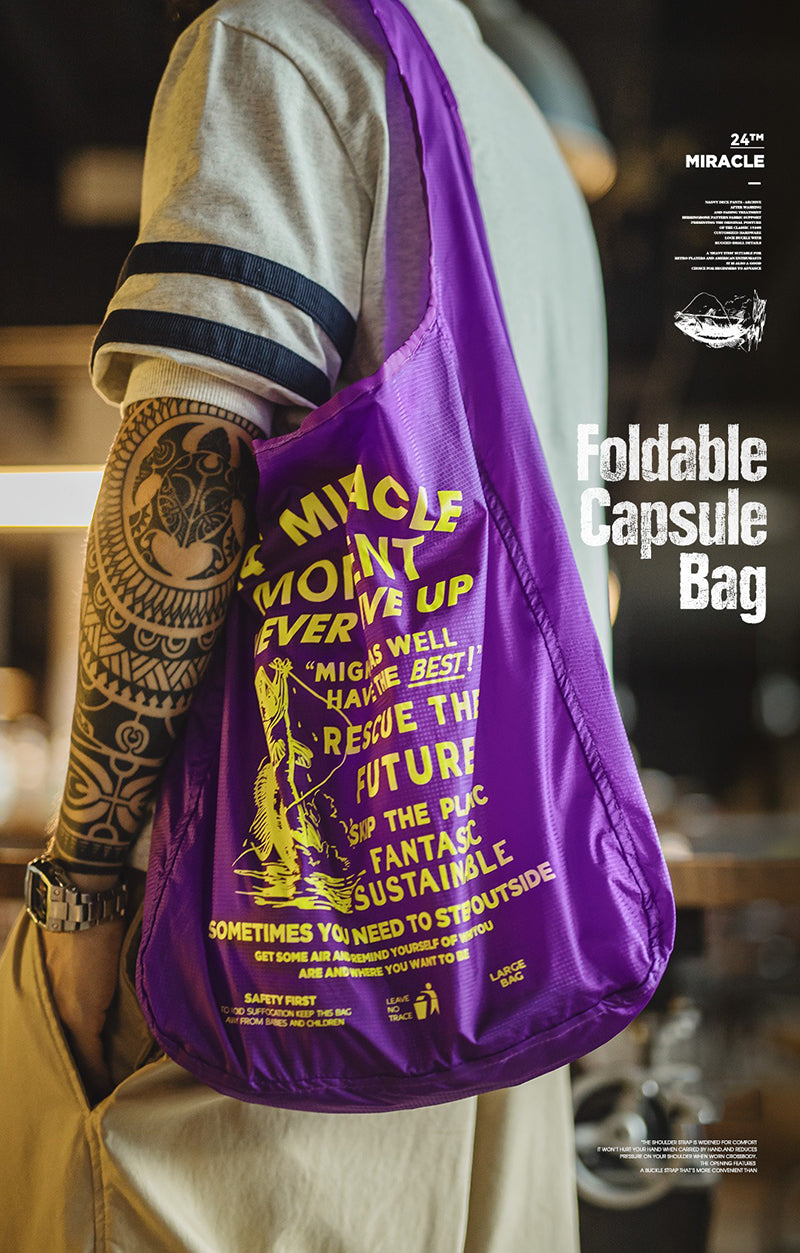 Outdoor Ultra-thin Foldable Travel Nylon Bag