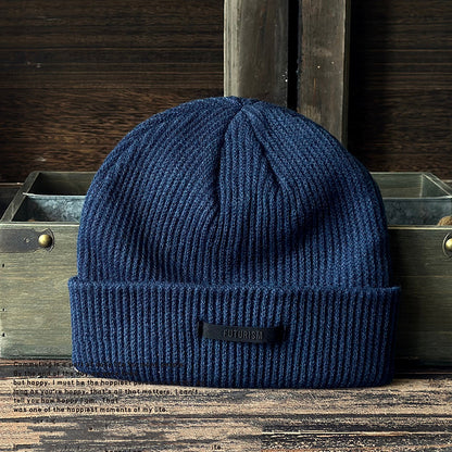 Vintage Winter Knitted Beanie Hat