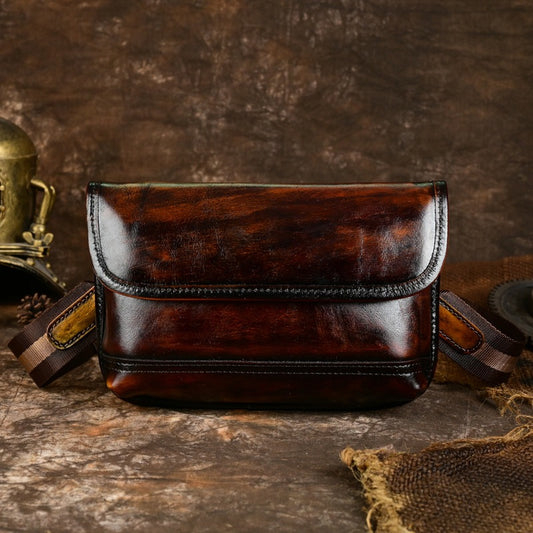 Retro Handmade Leather Crossbody Bag