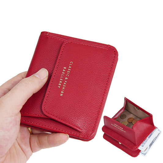 Handmade Fashion cowhide Cards Holder Coin Wallet