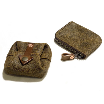 Vintage Zipper Cards Holder Coin Wallet