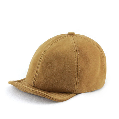 Retro Casual Leather Suede Sheepskin All-match Hats