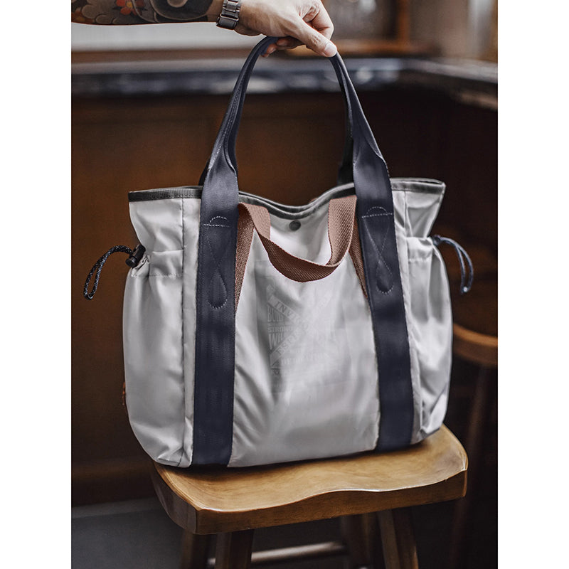 Retro Large Capacity Waterproof Tote Bag Computer Bag