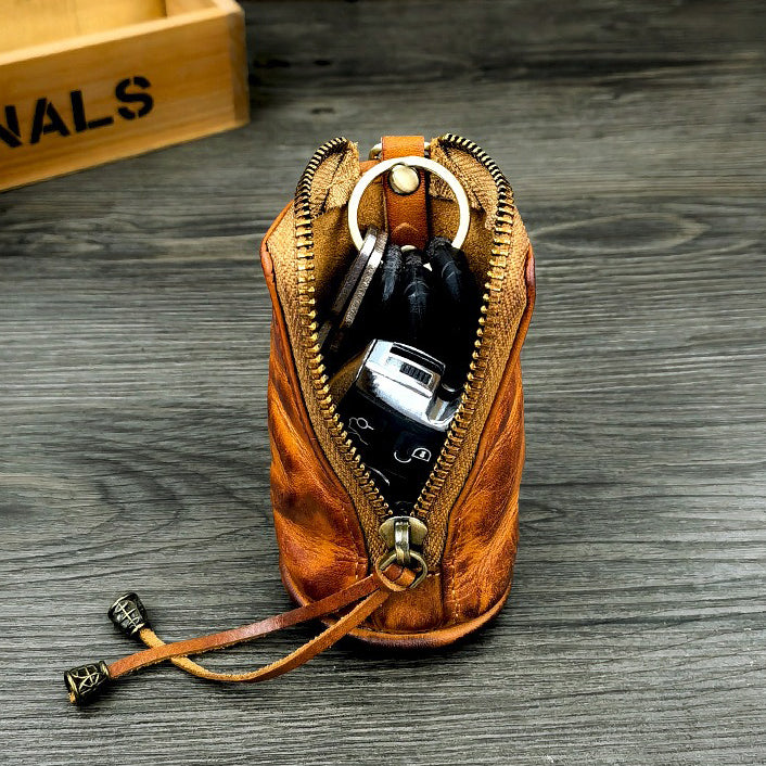Retro Handmade Leather Key Bags Waist Bags