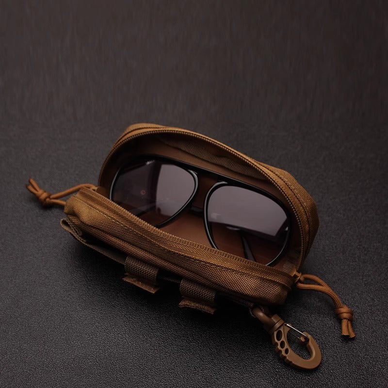 Retro Military Style Glasses Case