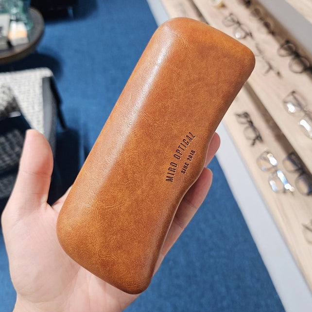 Retro Tanned Leather Glasses Case