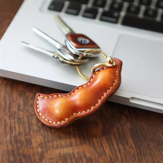 Retro Handmade Leather Keychain Bag Hanging Decorations