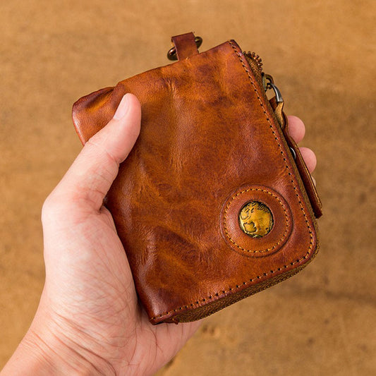 Handmade Retro Card Holder Leather Wallet