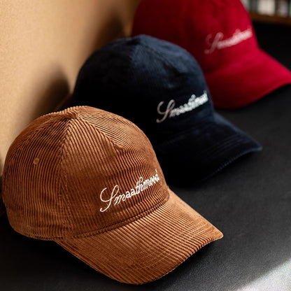 Retro Corduroy Flip Hat Beret Casual Cap Adjustable Hat