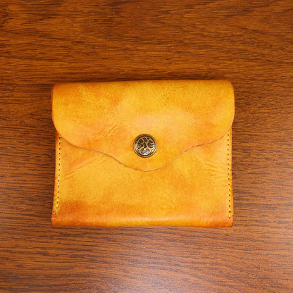 Retro Handmade Leather Card Wallet