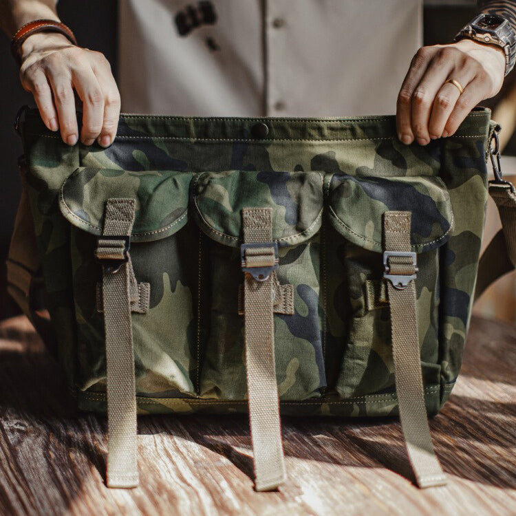 Retro Camouflage Tactical Crossbody Bag